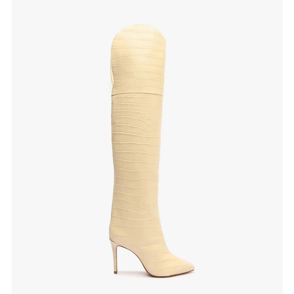 Schutz crocodile boots off white good condition